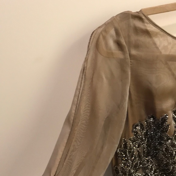 Kay Unger cocktail dress in beautiful pale mauve - Picture 5 of 8